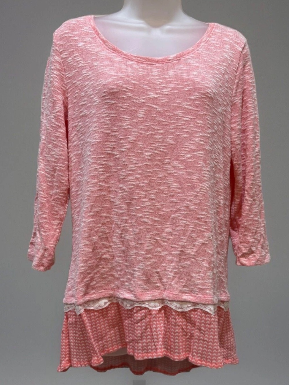 EUC Pink Layered Sweater